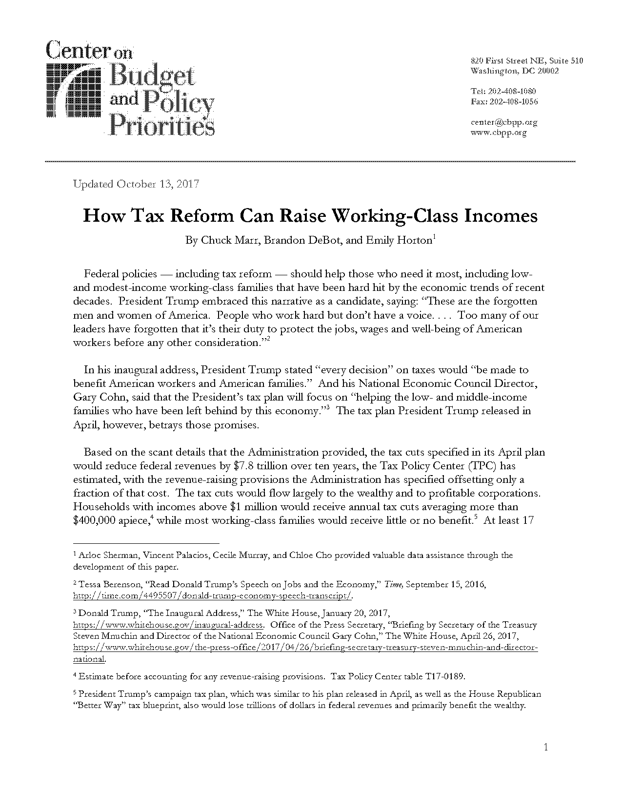 new trump tax plan