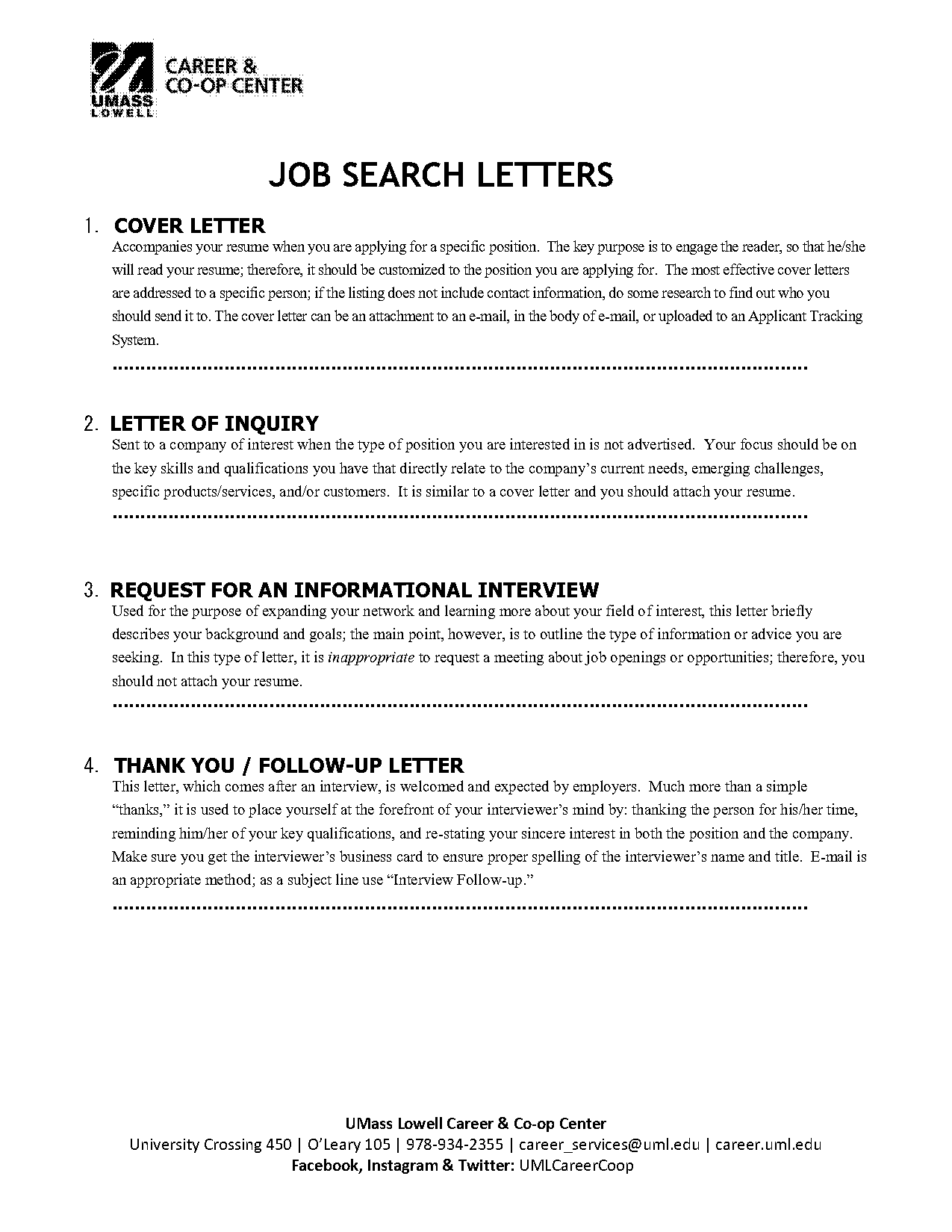 letter of job interest template