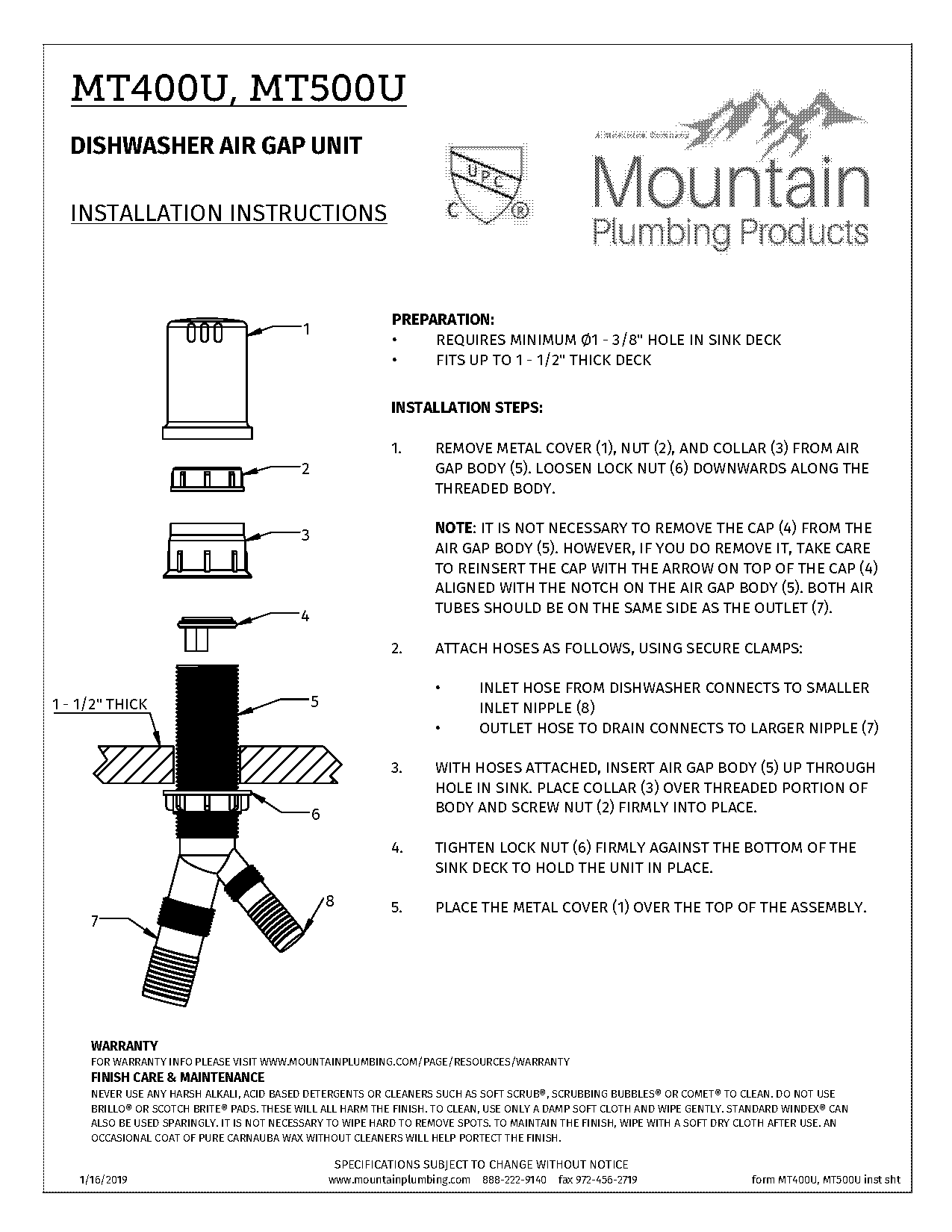 cleaning dishwasher air gap instructions