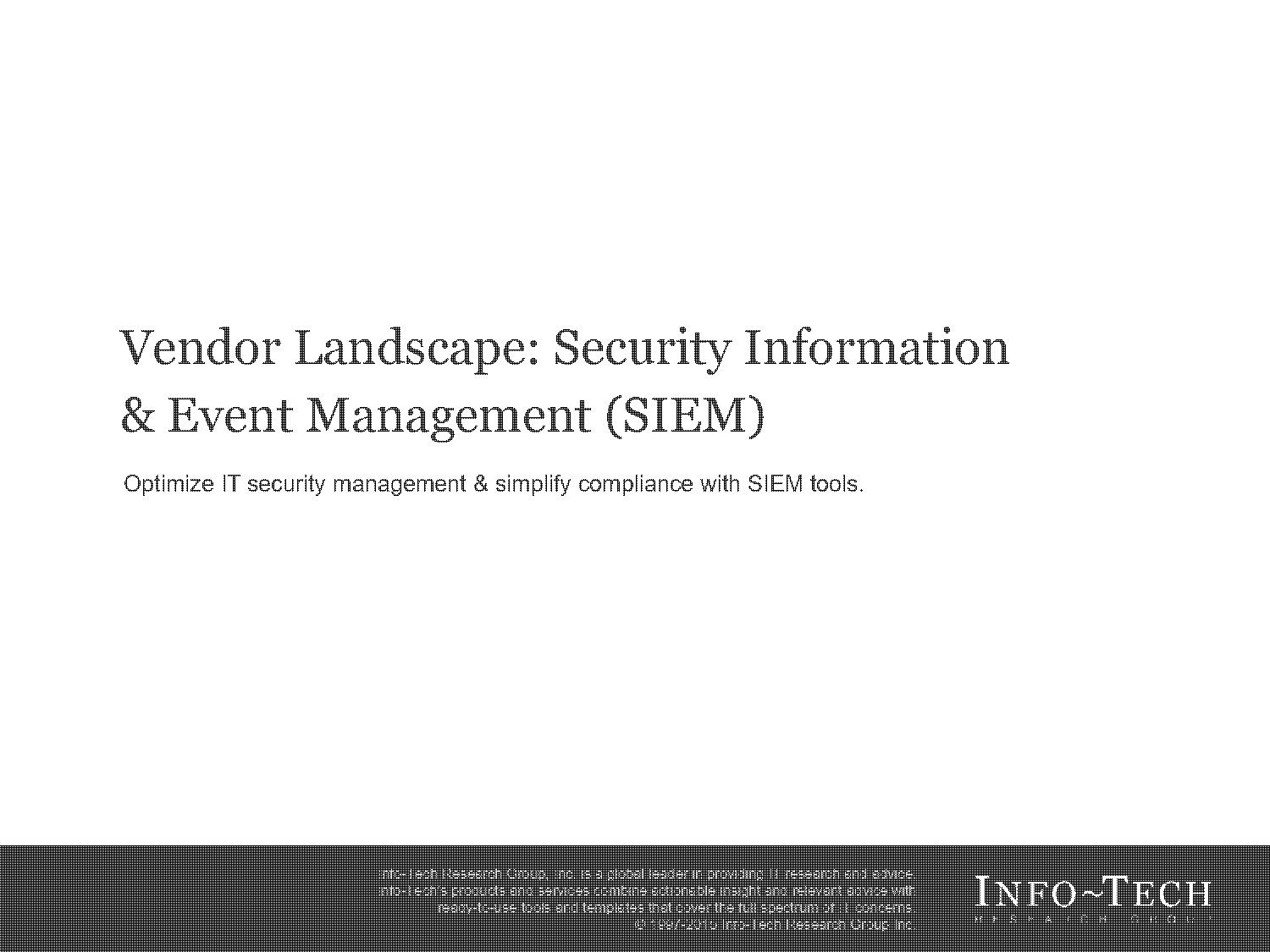 best security information and event management applications