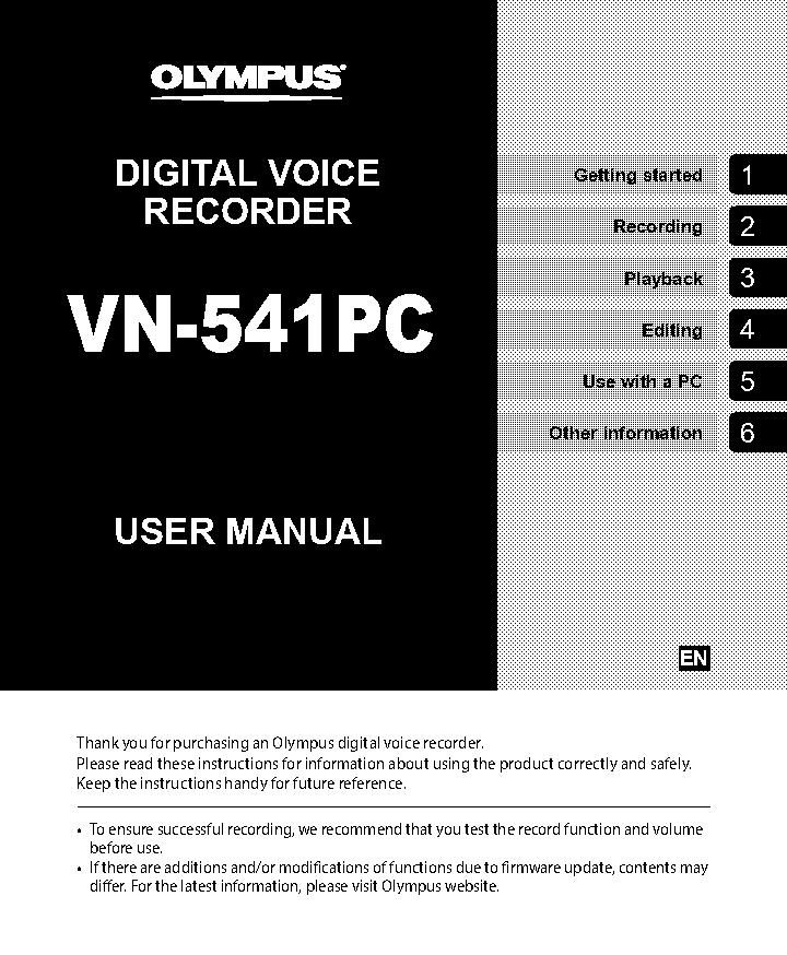 user manual for olympus digital voice recorder