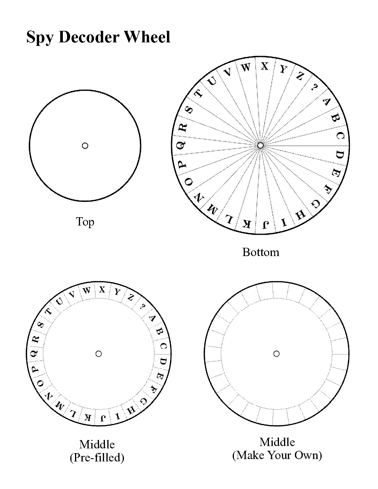 printable code wheel template