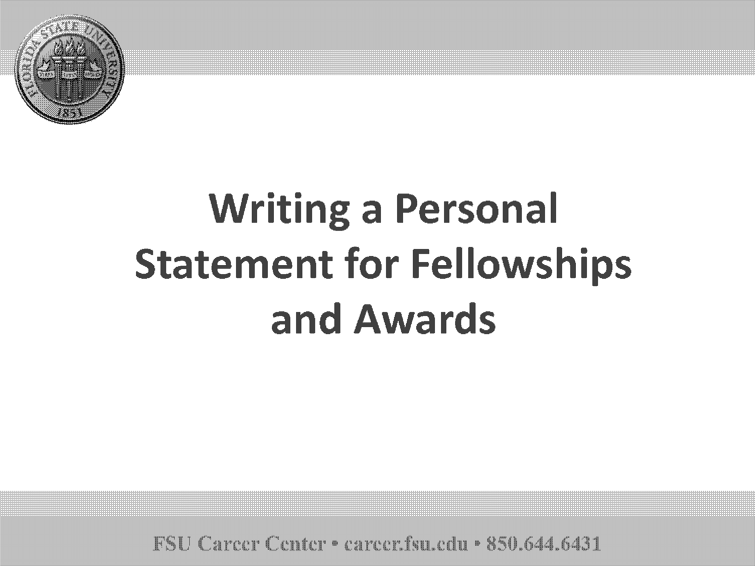 personal statement writing sample