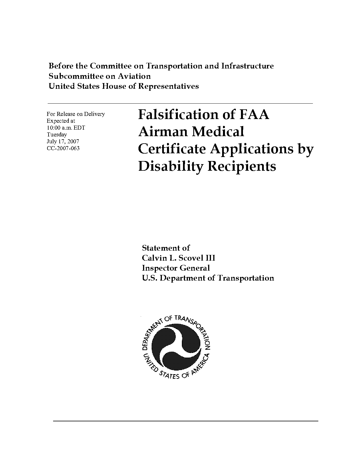 faa class iii medical form