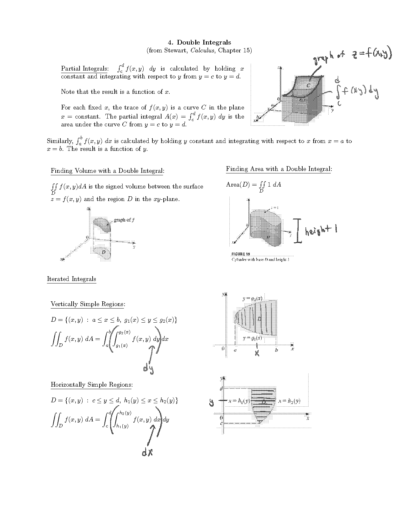 double integral example problems pdf