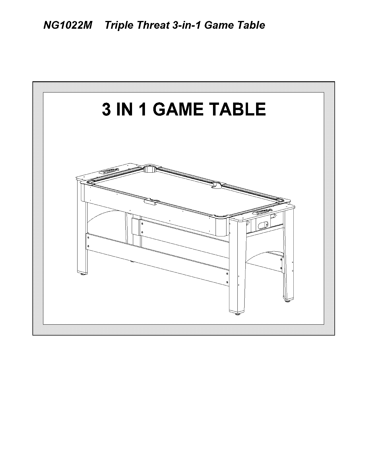 game table air hockey pool