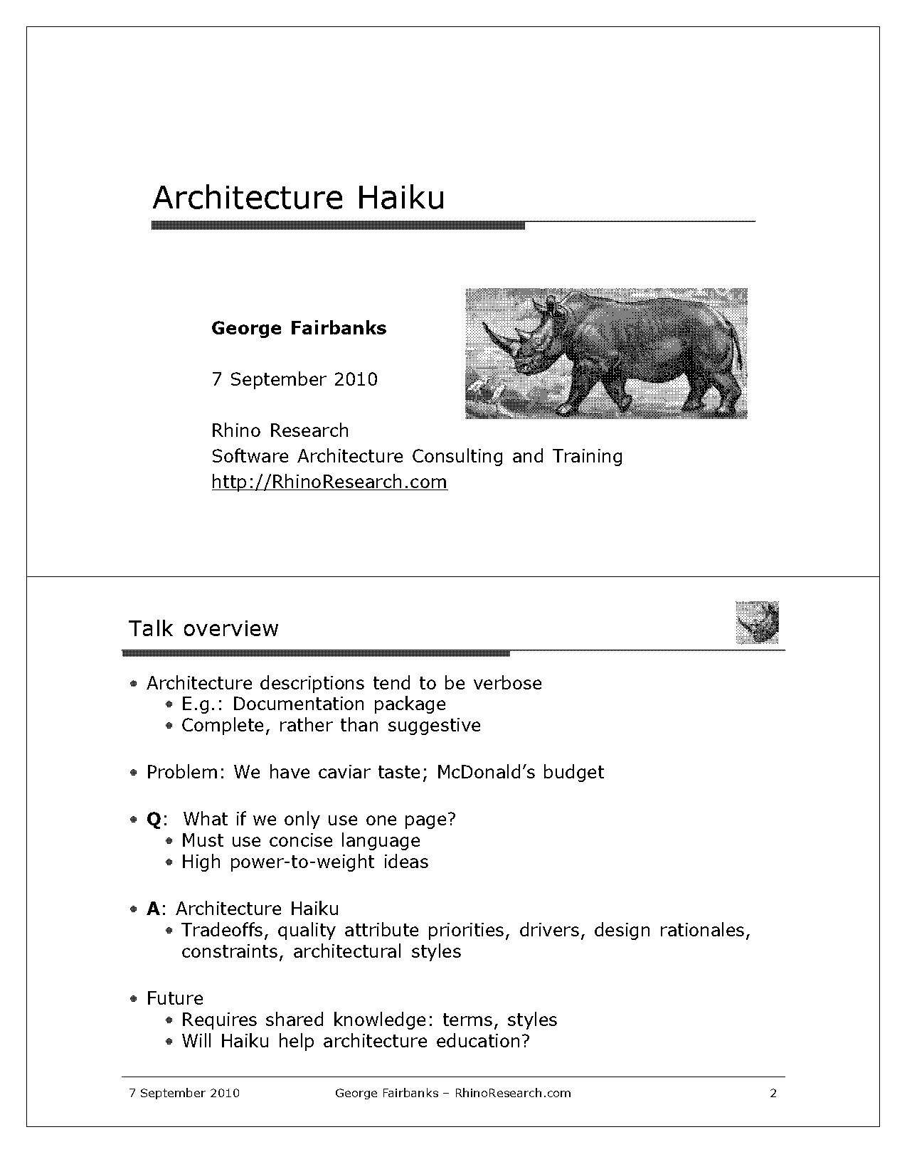 documenting software architectures ppt