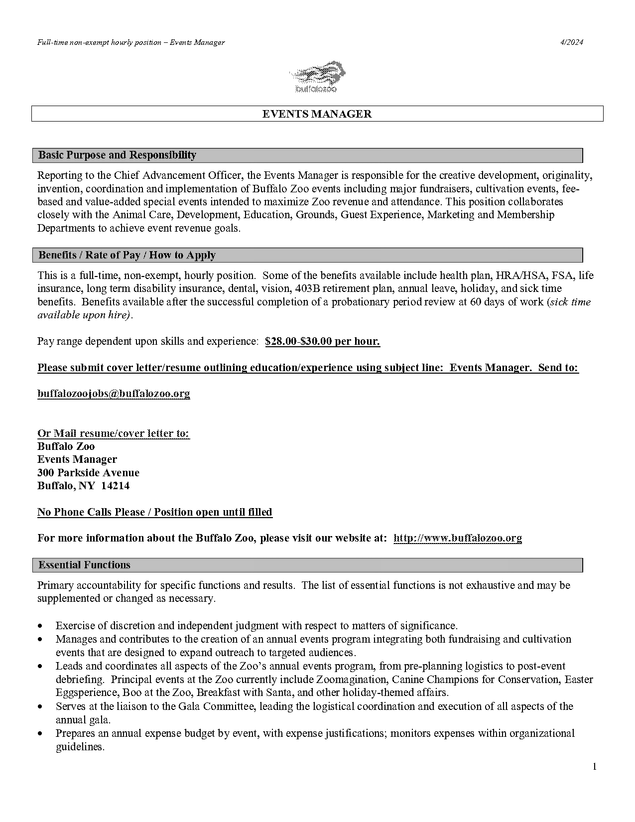 events coordinator resume skills