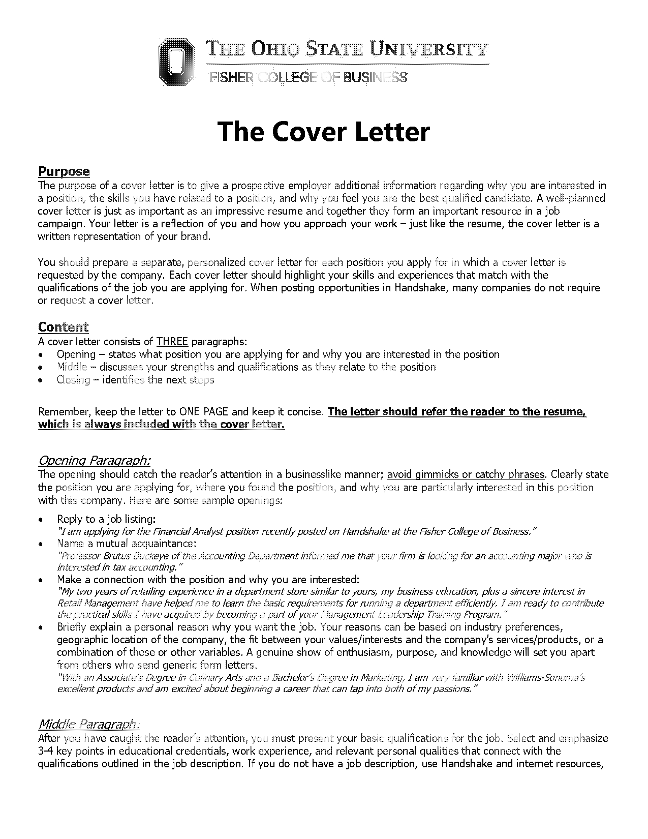 do you include address on cover letter