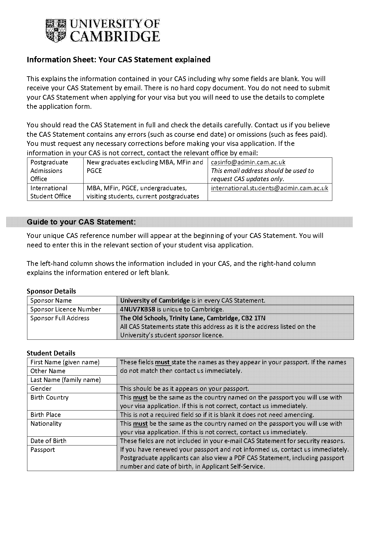 cambridge university personal statement examples