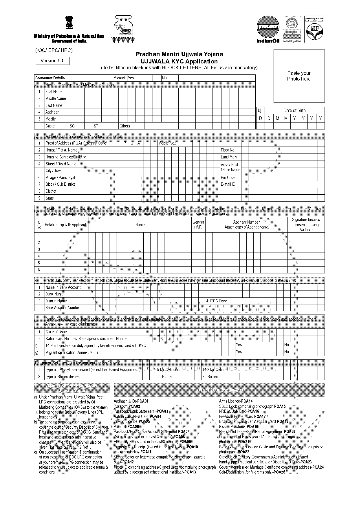 aadhar card correction form in kannada pdf