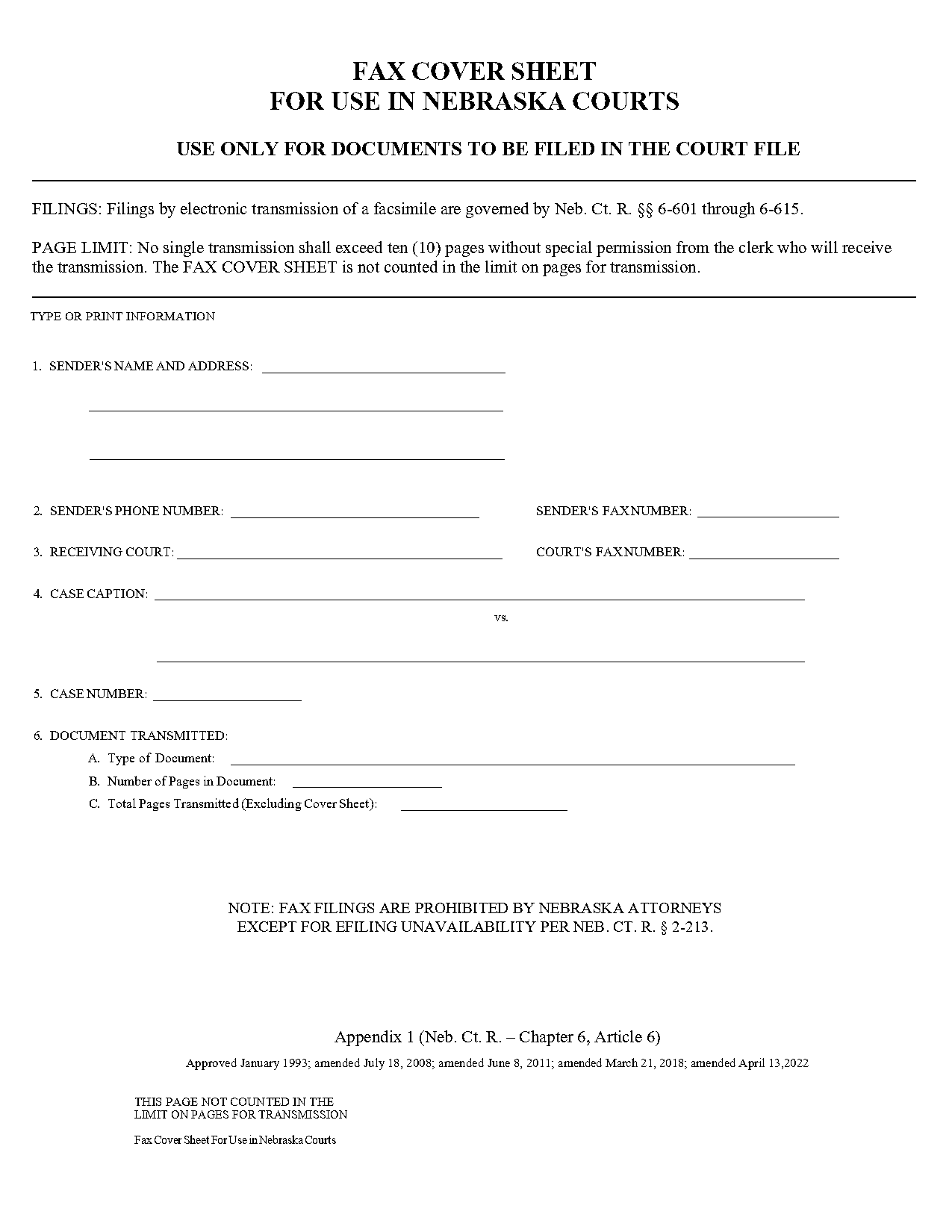 fax cover sheet for pdf