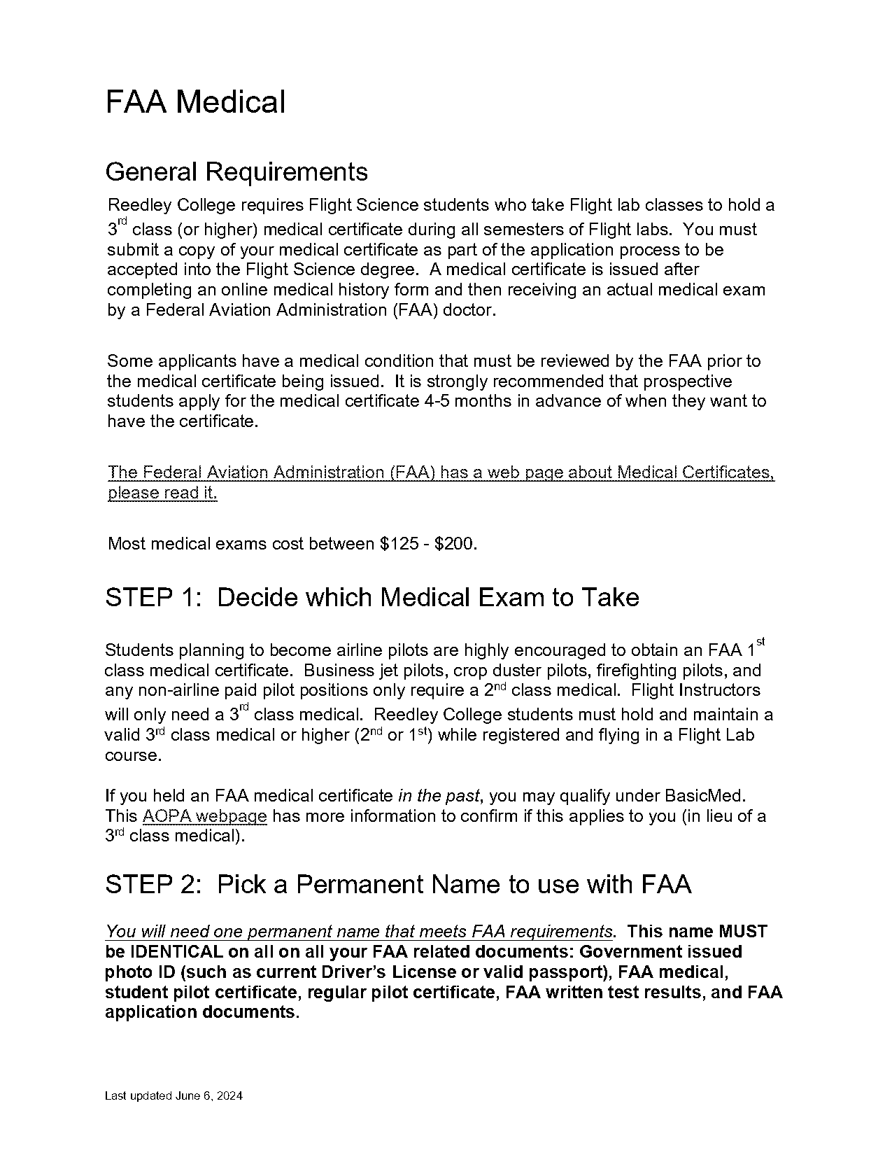 faa class iii medical form