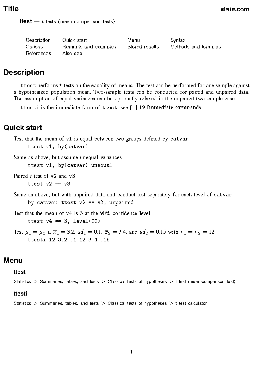 t test in r example