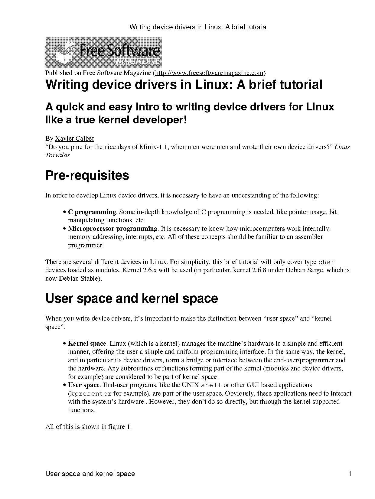 linux file_operations write