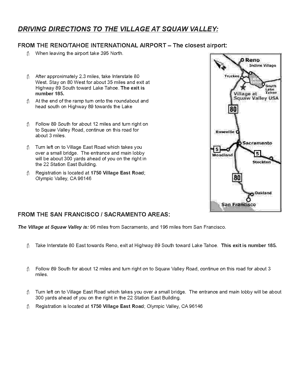 driving directions from reno airport to south lake tahoe