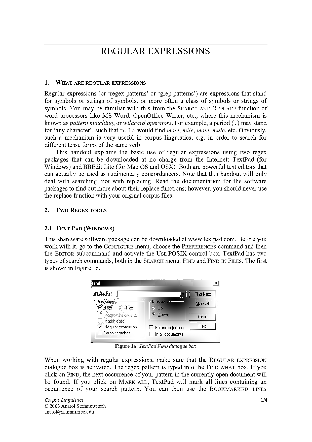 regular expression for blank line textpad