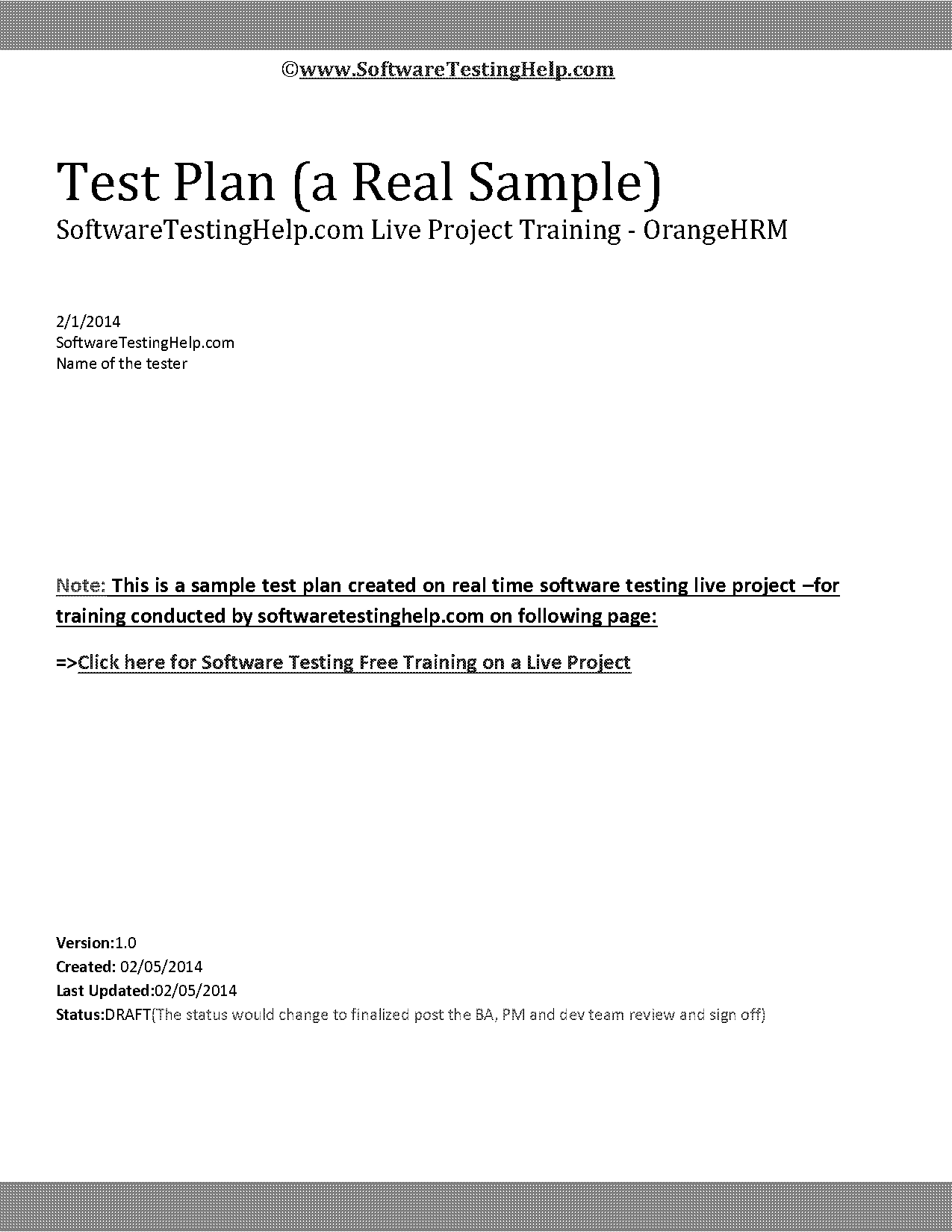 functional testing real time example pdf