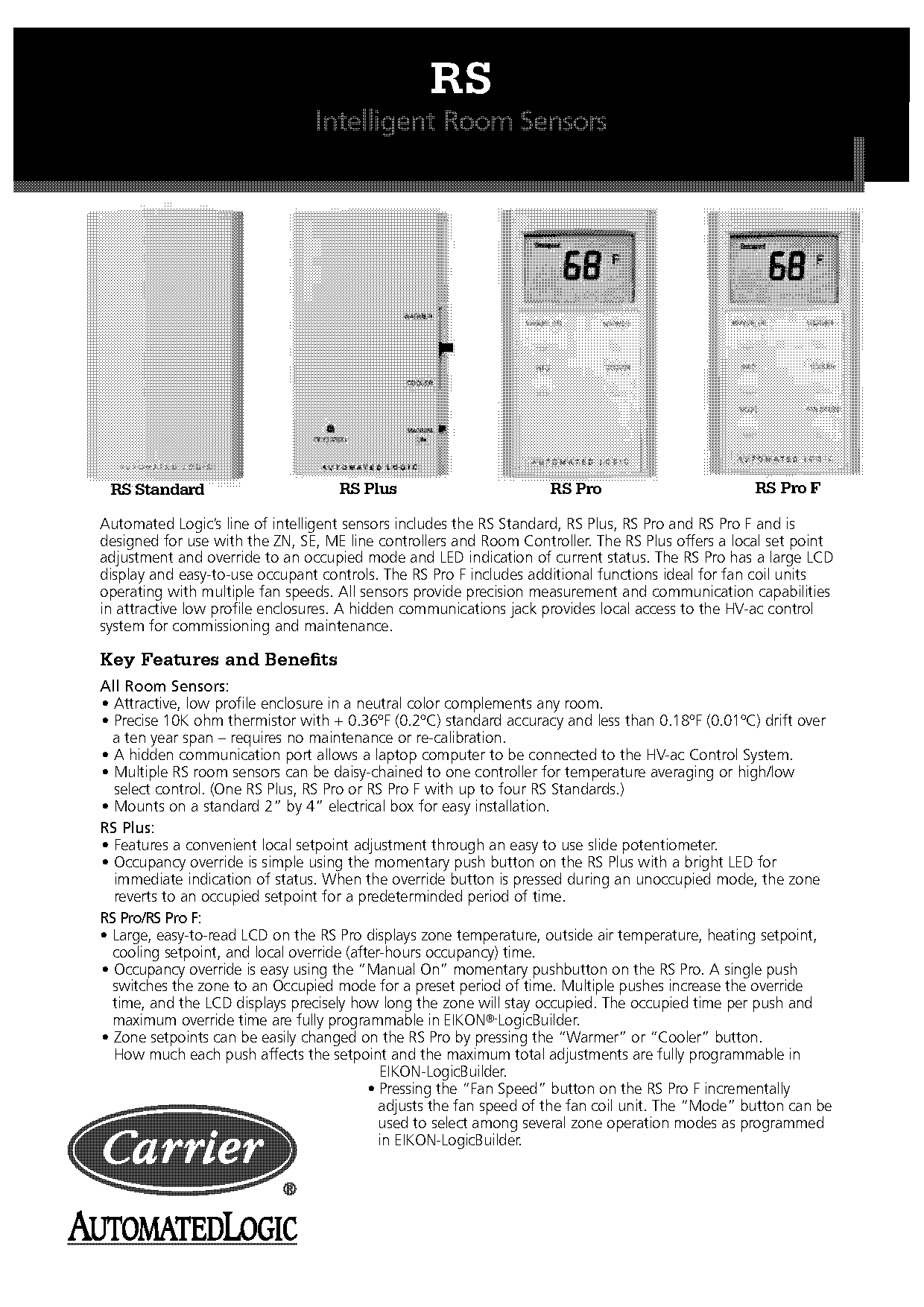 automated logic thermostat rs pro manual