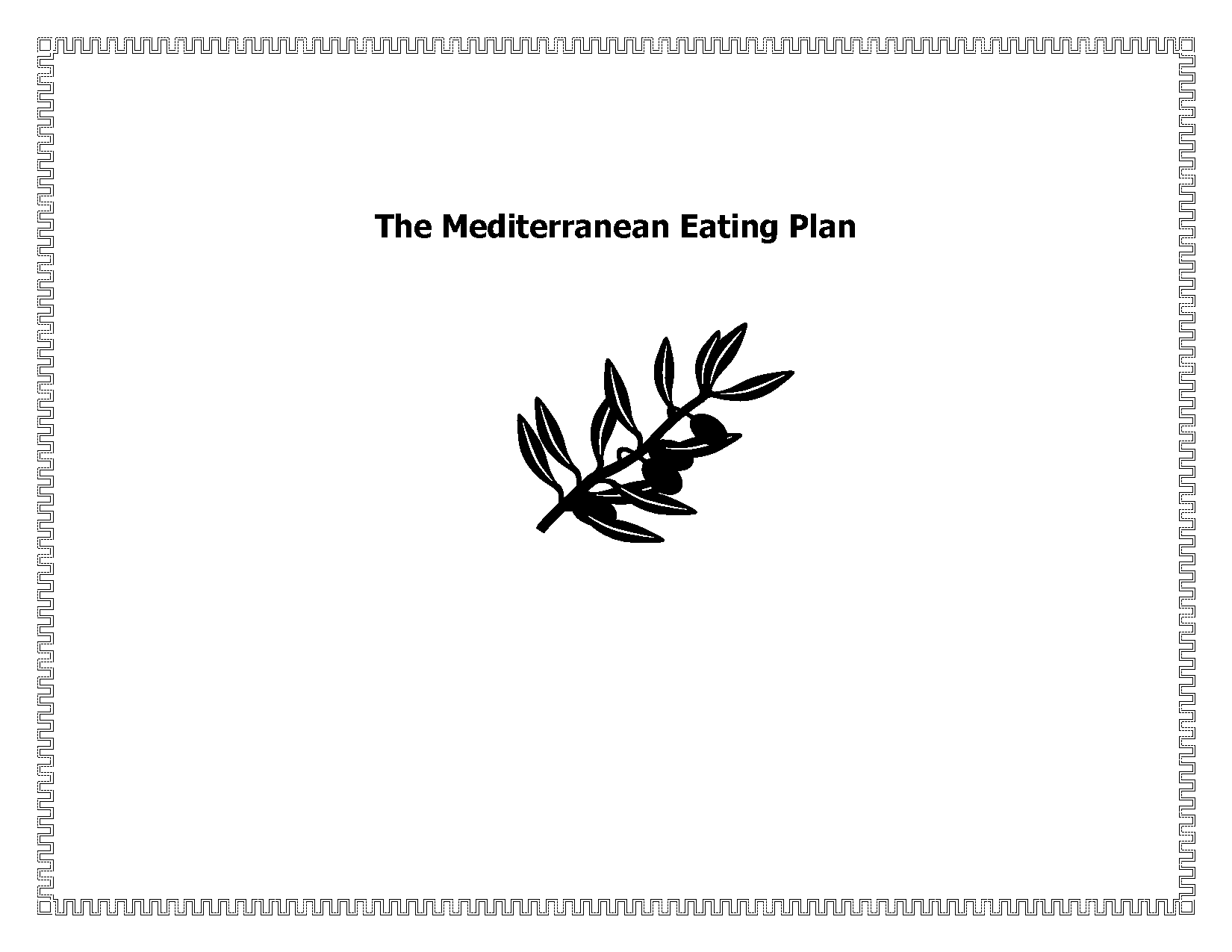 vegetarian mediterranean diet plan