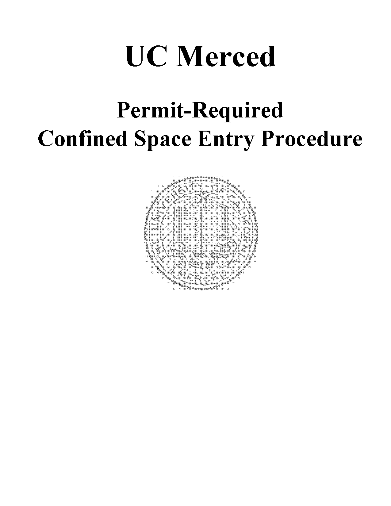 non permit required confined space entry procedures