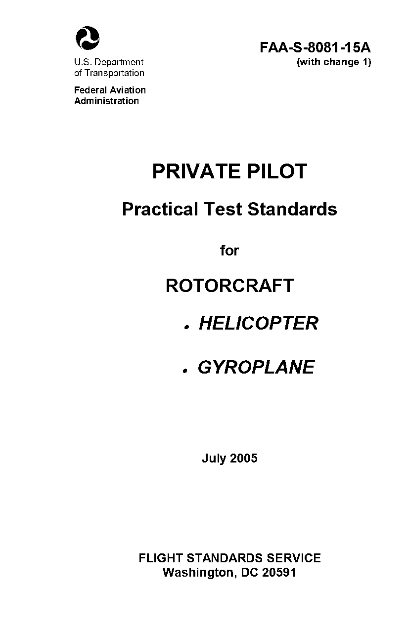 faa private pilot license training requirement