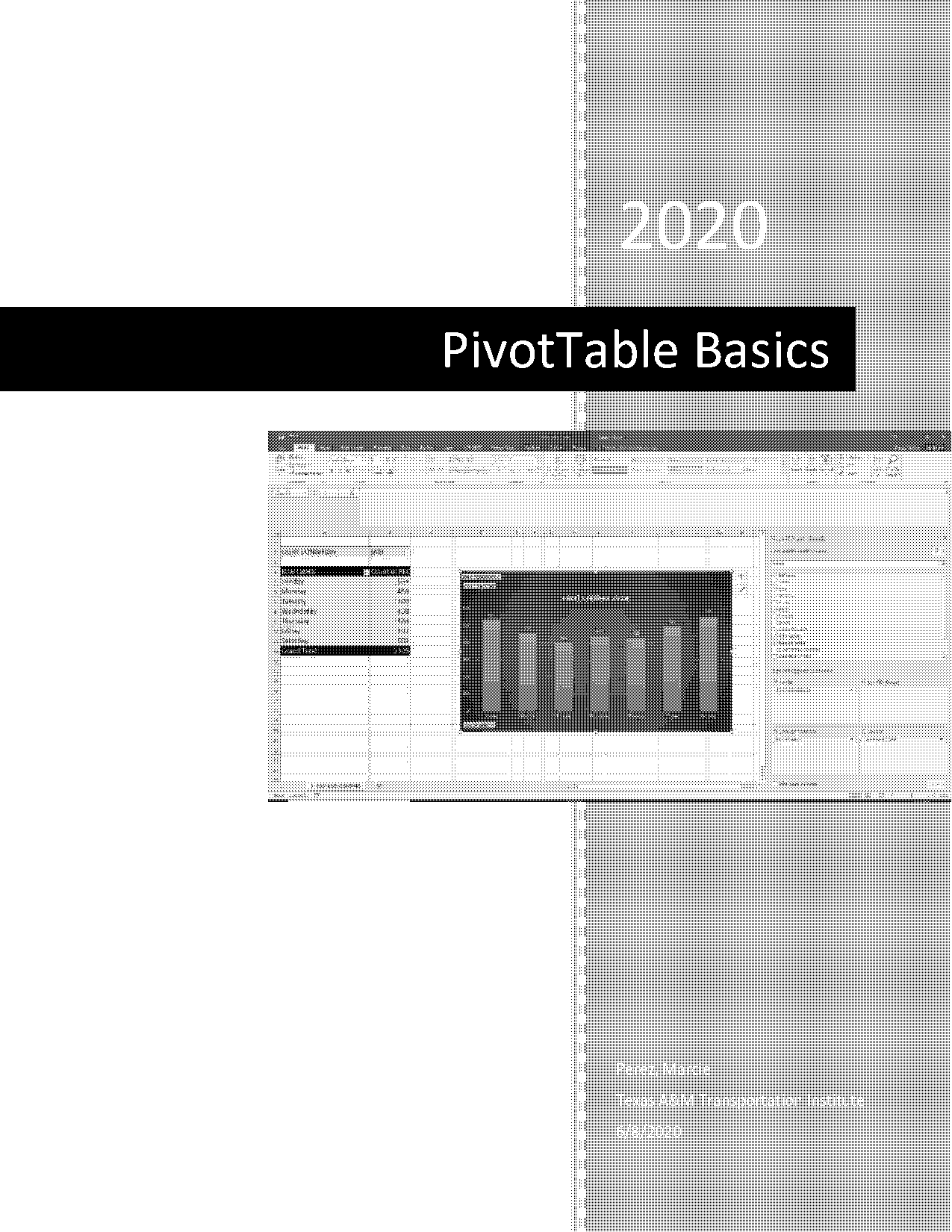 how do i build pivot tables in excel