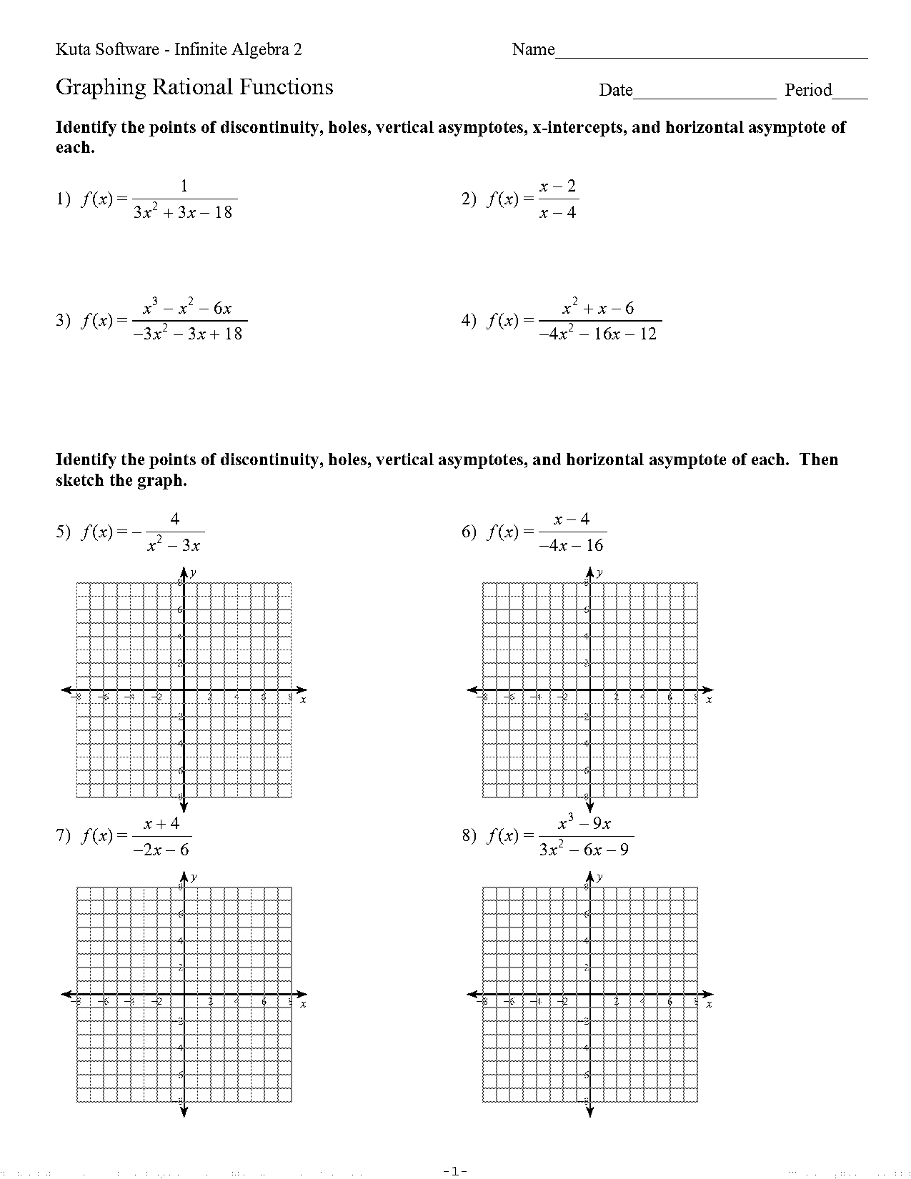 modeling with rational functions worksheet