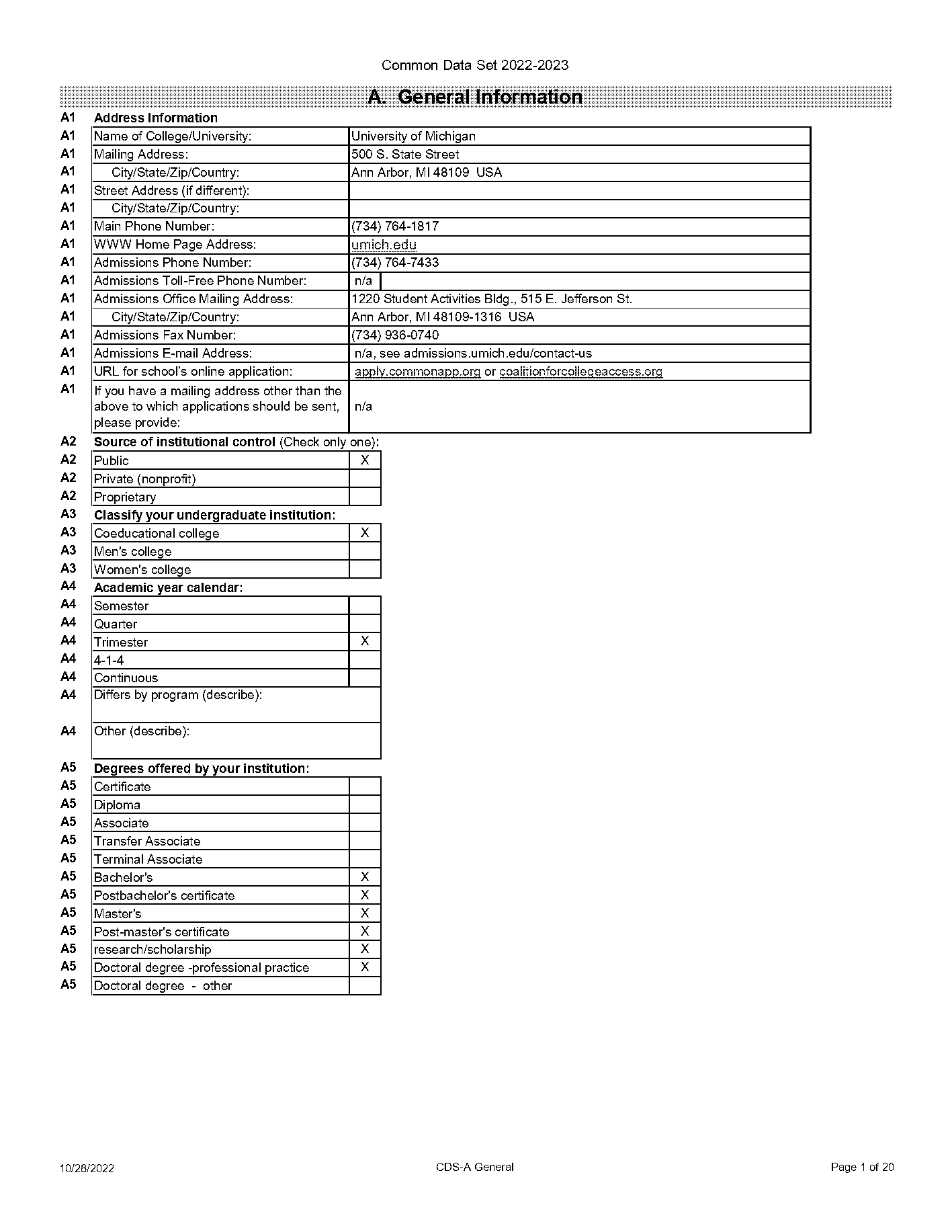 how to check if university of michigan recieved my transcript