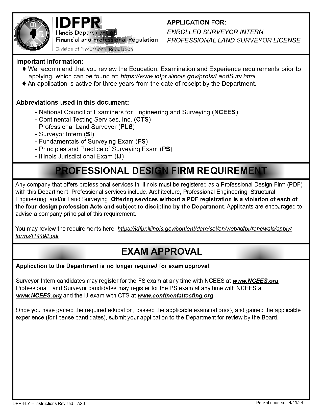 land surveying personal statement