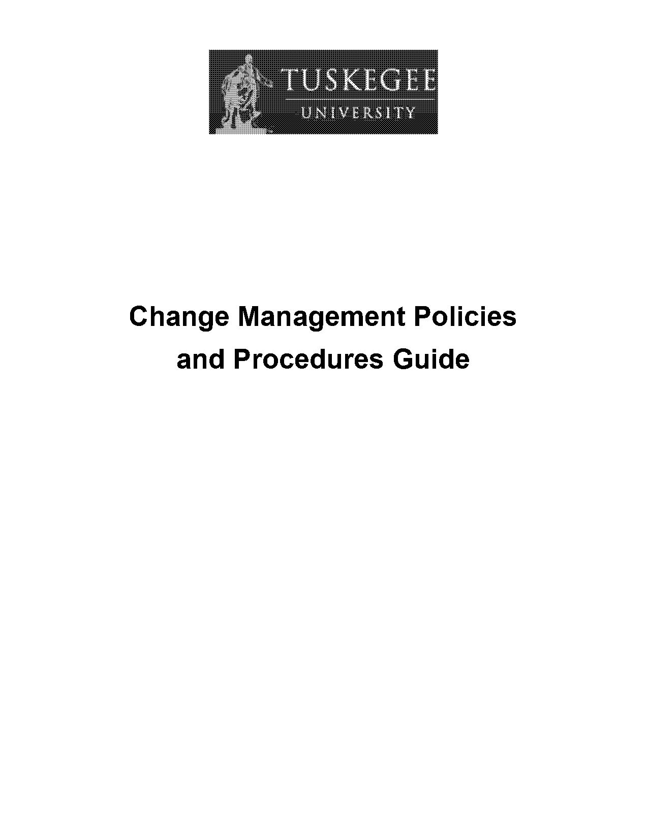 change management sample policy