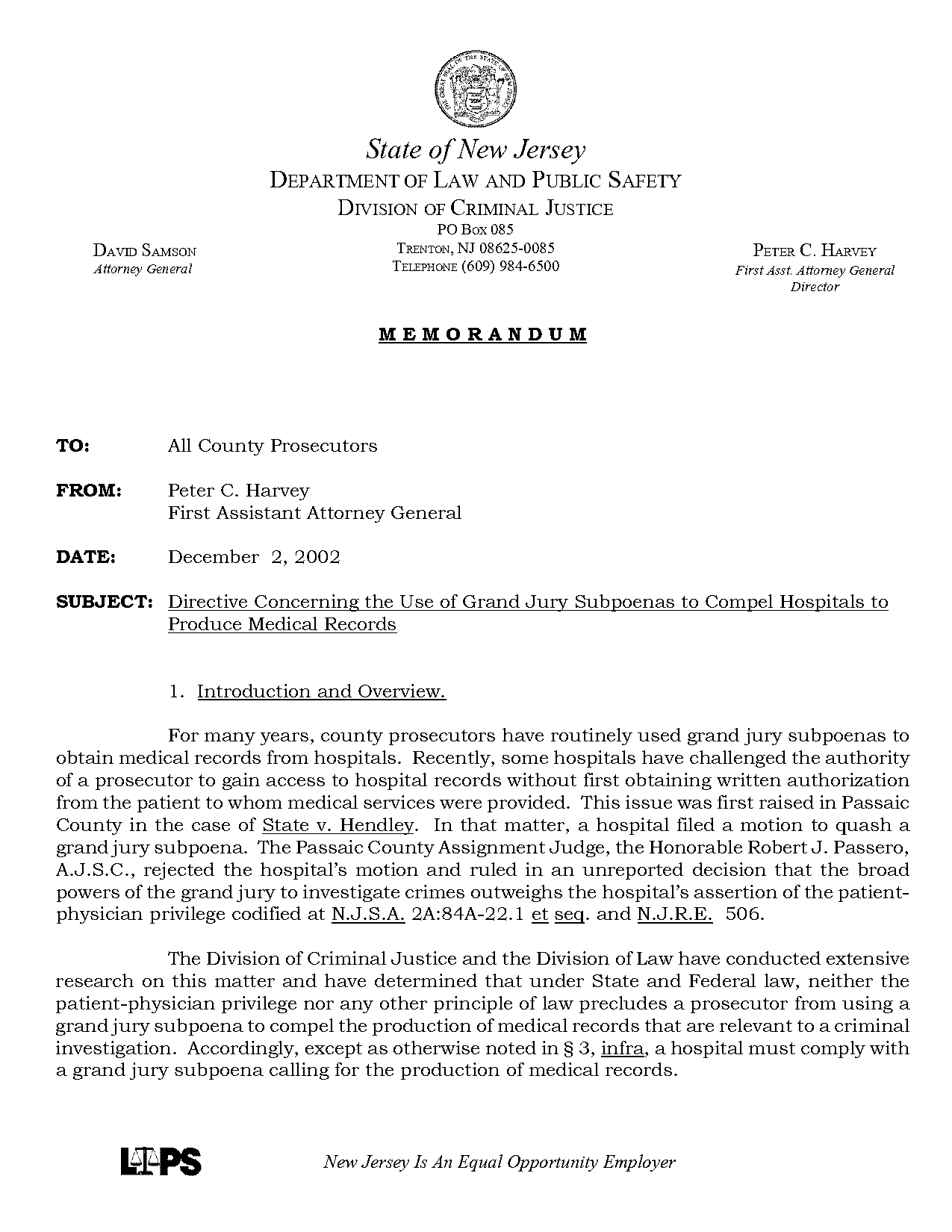 information subpoena new jersey