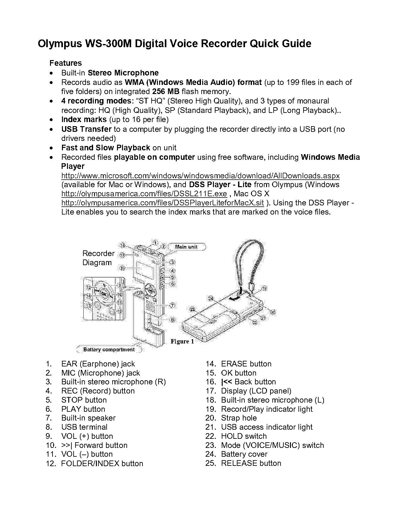 user manual for olympus digital voice recorder