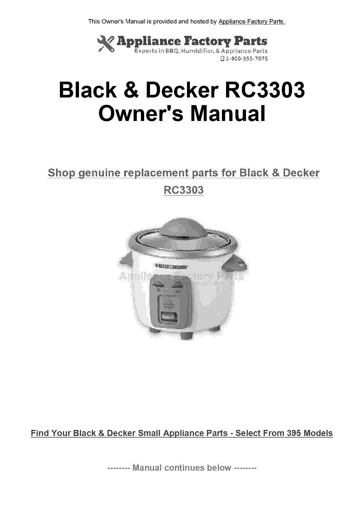 black and decker rice cooker instructions measurements