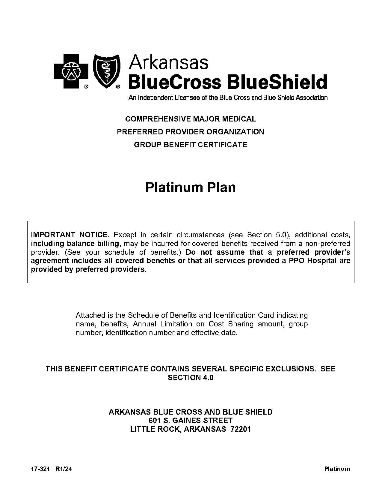 blue cross blue care direct platinum