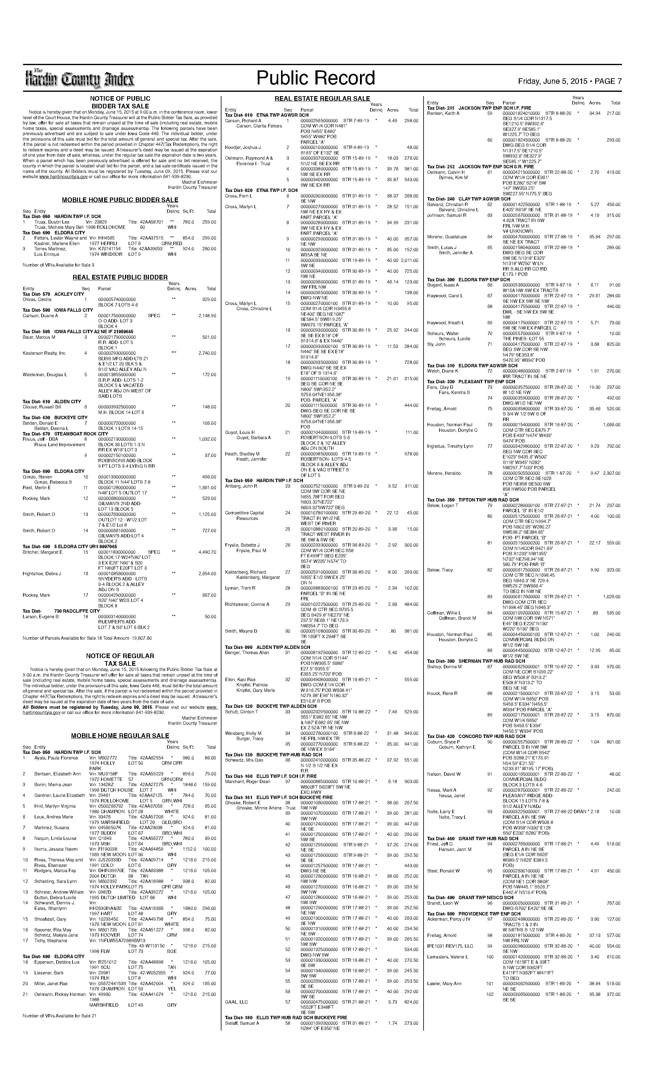 hardin county iowa arrest records